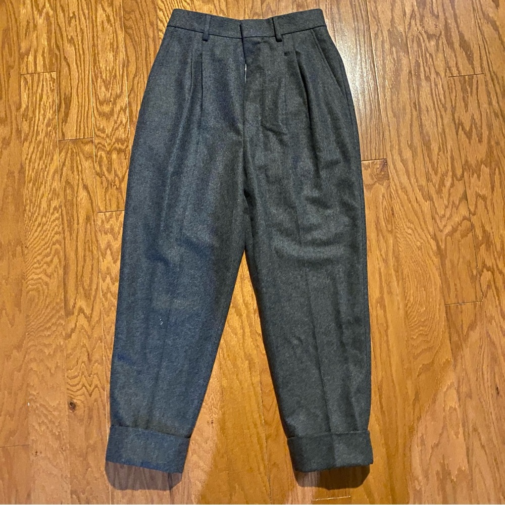 AMI Paris turn-up hem wool trousers | Size 34 (FR)